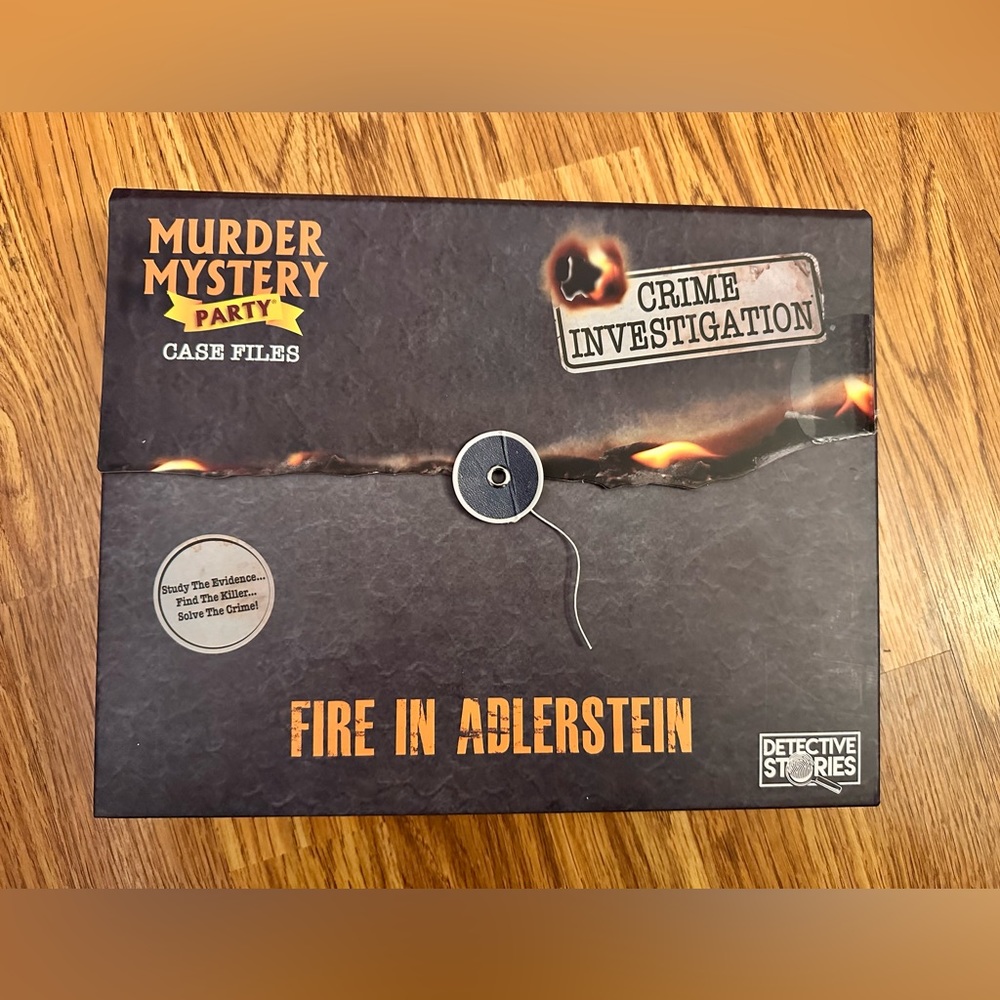 Murder Mystery Party Case Files Fire In Adlerstein The Game!